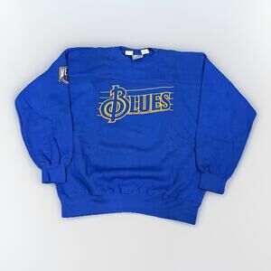 VTG 90s St Louis Blues Lee Sport Sweatshirt L NHL New with tags Retro Big Logo